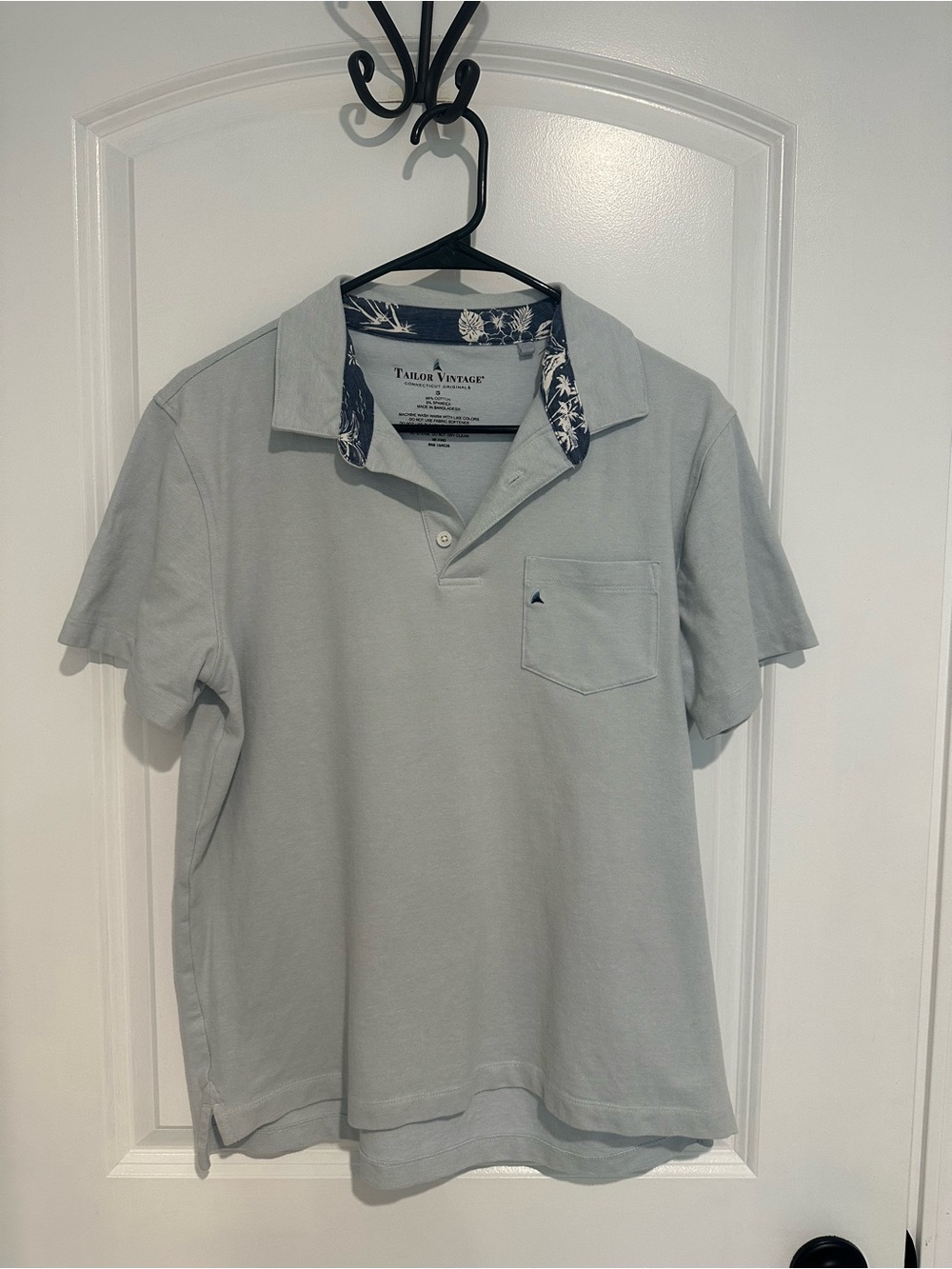 Tailor Vintage Men's Light Blue Polo
